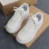 2024 Women's White Height-Increasing Sneakers - Versatile Spring & Autumn Sports Casual Shoes with Thick Soles