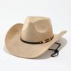 Felt Hat Western Cowboy Hat Men's Retro Hat Belt Mauni Top Hat Ethnic Style Retro Jazz Hat