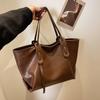 Sac fourre-tout grande capacité pour femme, tendance hiver, sacs à bandoulière en cuir, sac à main de bureau