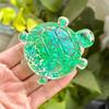 1/4Pcs Clear Turtle Squeeze Toy with Star Sequins Stress Relief Glitter Sea Tortoise Stress Ball Sensory Toy Soft Decompression Fidget Toy