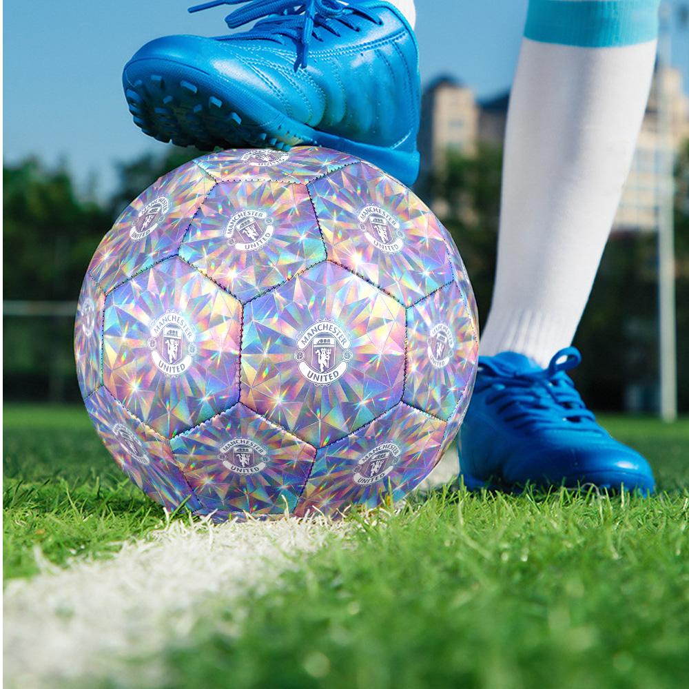 Manchester United Theme Soccer Ball Size 5 Soccer Ball Soft Touch Professional Training Football for Outdoor Sports