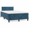 Maison Exclusive - Lattenrost und Matratze dunkelblau 120x190cm Samt