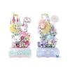 Klocki Sanrio Pudełko na muzykę Little Twin Star Model Ogrodu Różanego Hello Kitty Zabawka z Klocków Dla Dzieci Prezent Świąteczny