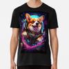 Corgi i rymden Rolig Welsh Corgi Hund L till 5XL Tillverkad i AU/USA T-shirt