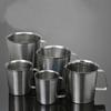 1pcs 500ml 700ml 1000ml 1500ml 2000ml  Stainless Steel Lab Beaker Measuring Cups Graduated Liquid Metal Tools With Inner Scale
