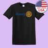 Rotary International Logo Zwart T-shirt Verzonden Vanuit VS