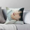 Federa per Cuscino Quadrata Jungkook Poliestere Lino Velluto Fantasia Zip Decorativa Copricuscino per Divano