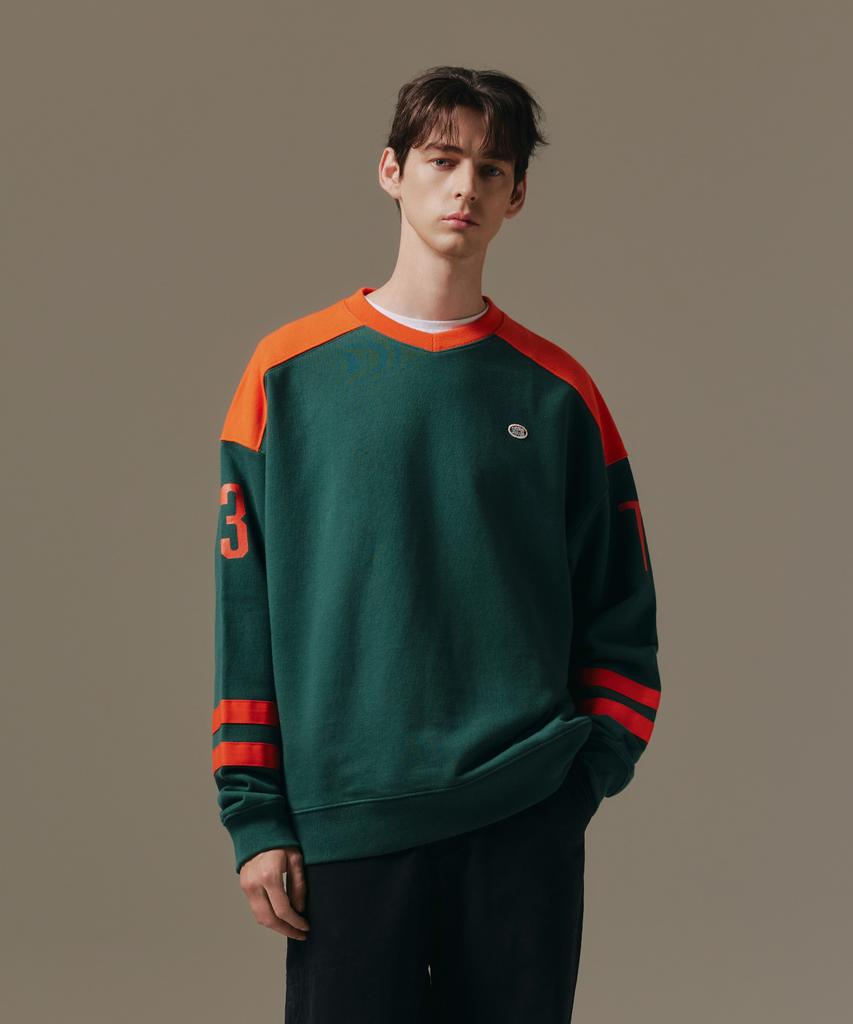 DISCUS ATHLETIC Heavyweight Rugby Sweatshirt Forest Green