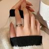 Jewelry Finger Ring Exquisite Rhinestone Ring Opening Heart Ring  Girls