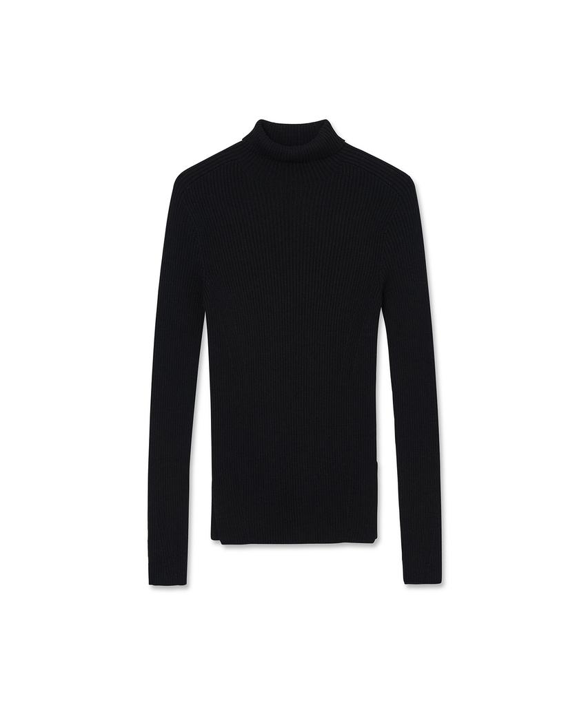 IOLO Women'S Wholegarment Rib Turtle_Black