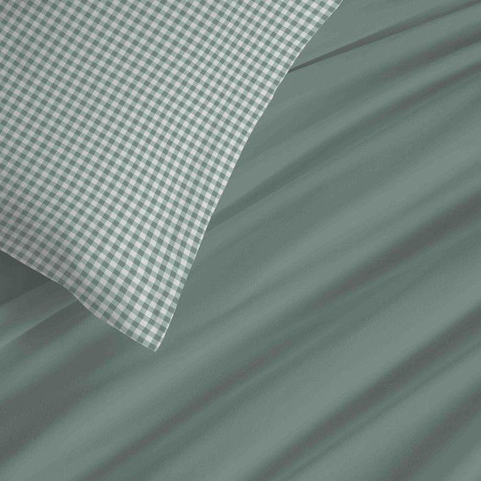Pack complet housse de couette réversible "Vanessa" 6 pièces pour lit 180 x 200 "King Size" Gabrielle Sauge