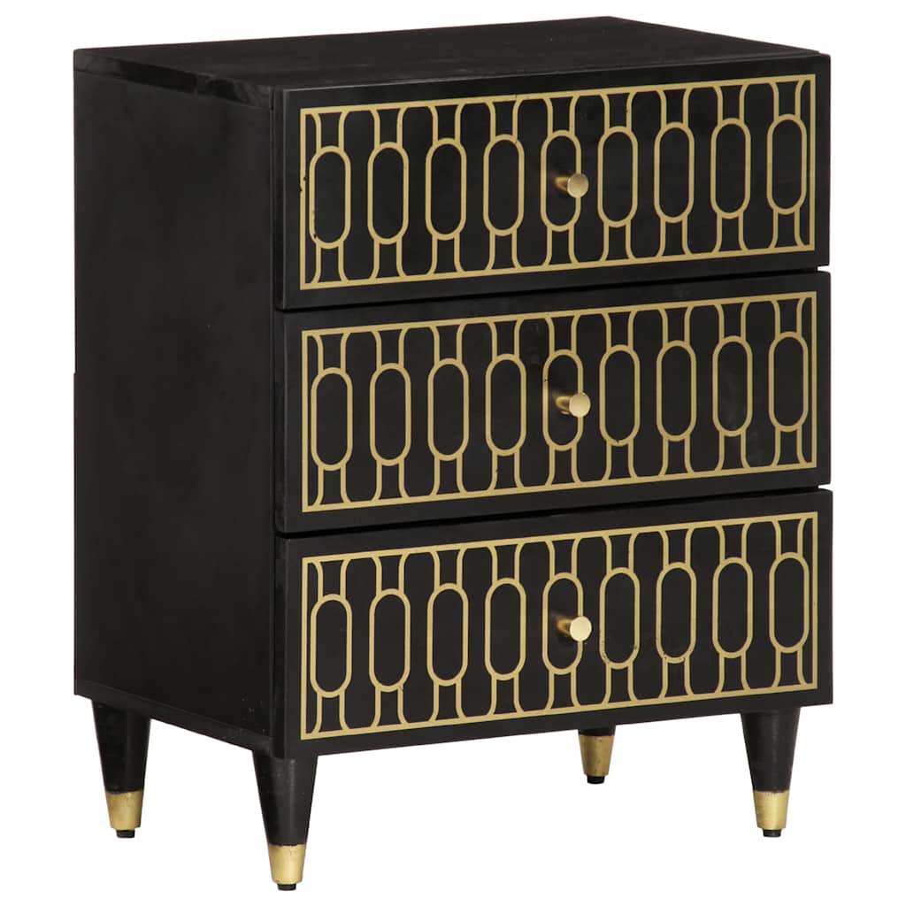 Nightstand 50 X 33 X 60 Cm Solid Mango Wood