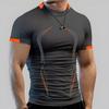 Herren Sommer Lässiges Bequemes Eng Anliegendes T-Shirt Sport Gym Sportbekleidung Schnell Trocknendes Atmungsaktives Hemd
