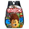 Roblox Kinder Schulrucksack Jungen Mädchen Leichter Oxford-Stoff Zweigurt-Tasche Mit Luftgepolsterten Trägern