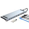 11-In-1 USB C Hub Multipurpose Aluminium Alloy USB C Adapter Docking Station For Laptop Flash Drive Printer Type C Devices