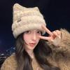 Winter Versatile Hat Women's Warm Thickened Ear Protector Cute Sweet Cat Ears Knitted Hat Fashion Wool Hat