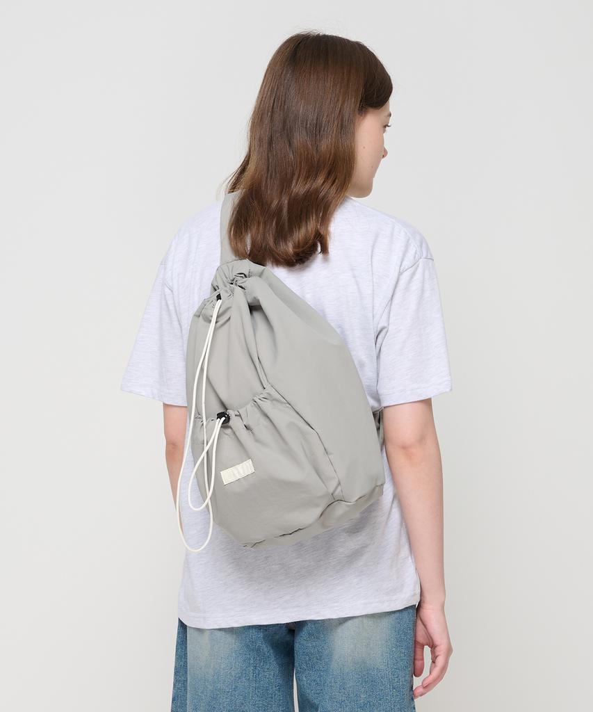 Roidesrois String Pocket Sling Backpack (Grey)