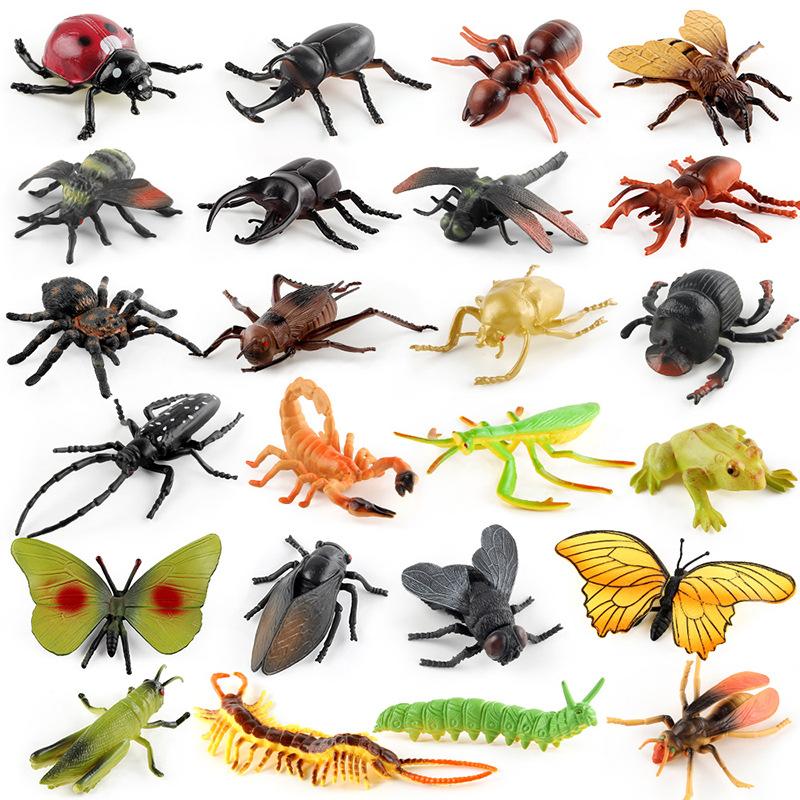 Export Simulation Insect Animal Model Monarch Ladybird Butterfly Caterpillar Cognitive Static Ornament Toy