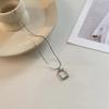 Silver Color Necklaces For Women CZ Zirconia Cross Pendant & Necklace Chain Collier Choker Trendy Jewelry Accesories Bijoux