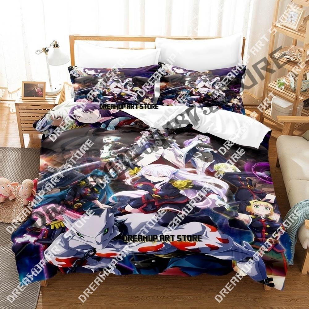 3D Print Anime Chained Soldier Bedding Set Single Twin Full Queen King Size Bed Set Adult Kid Bedroom Duvetcover Sets Anime