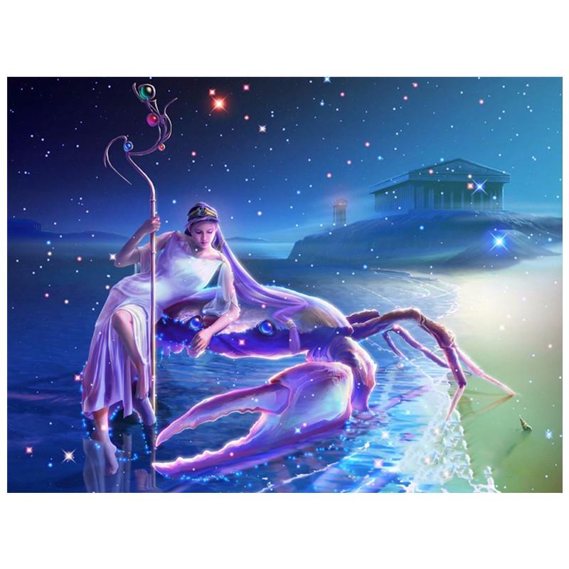 Full 5D Diamond Painting Twelve Constellations  DIY Diamond Embroidery Diamond Mosaic Cross Stitch Kits Home Decor Gift