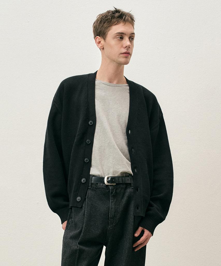 Costume O’Clock [Renewal Ver.] Soft Basic V-Neck Cardigan Light Gray Cooscd001Lgray