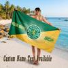 Sporting CP Design Beach Towel Custom Text Large Towel for Beach Vacation