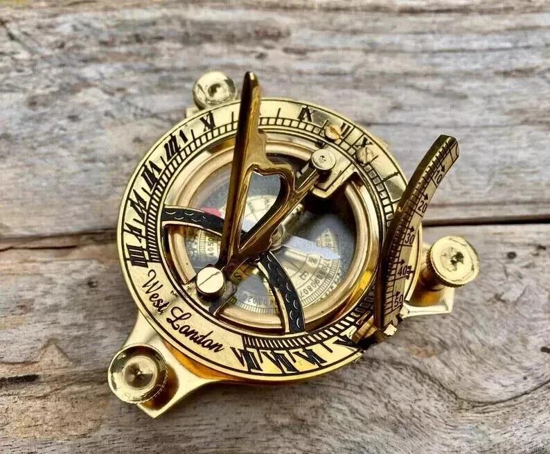 Boussole nautique | boussole vintage | steampunk | boussole en laiton | boussole gravée