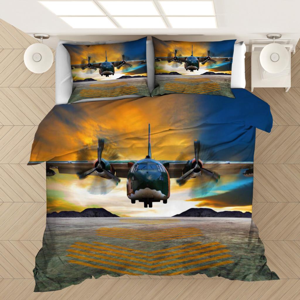 Airplane Plane 3D Printed Bedding Set Duvet Covers Pillowcases Comforter Bedding Set Bedclothes Bed Linen