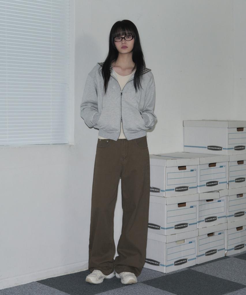 Ledeoli Washed Cotton Pants [Sand Grey]