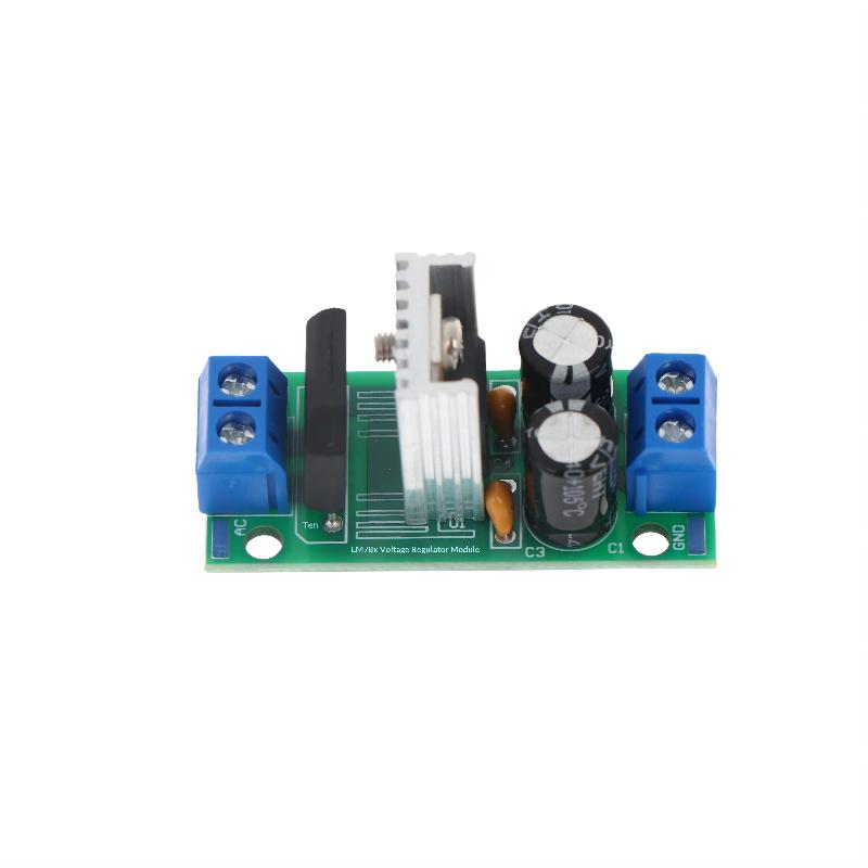 L7805 L7812 Step Down Power Supply Module 5V 12V Voltage Regulator Board With Heat Sink For Diy Electronics Projects