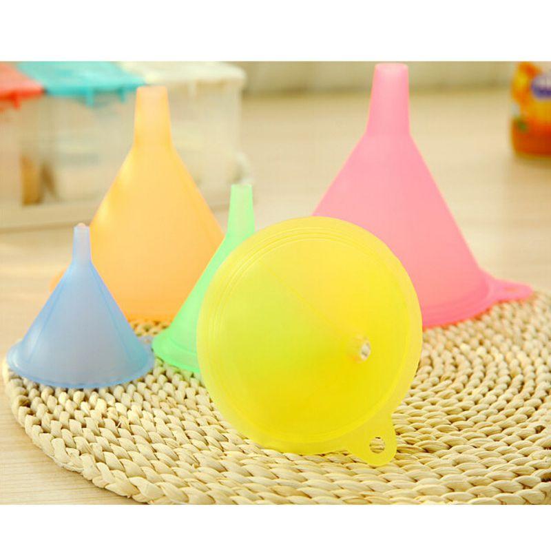 5 Pcs/lot Plastic Funnel Set For General Purpose Lab Car Kitchen Home Tools