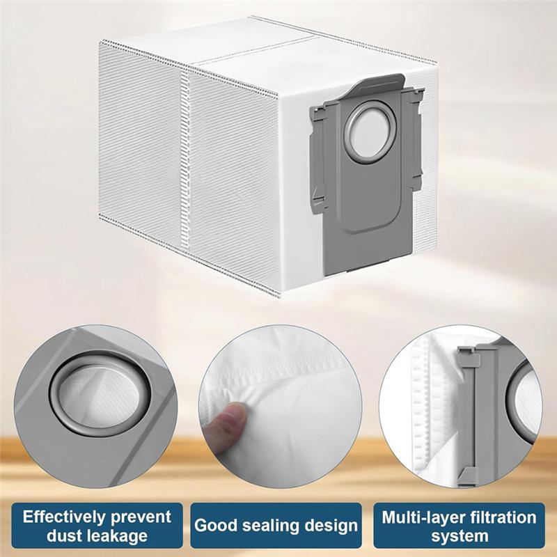 BAAM-Replacement Parts For Roborock Saros 10 Robot Vacuum Cleaner Main Side Brush Hepa Filter Mop Cloth Dust Bags Accessories