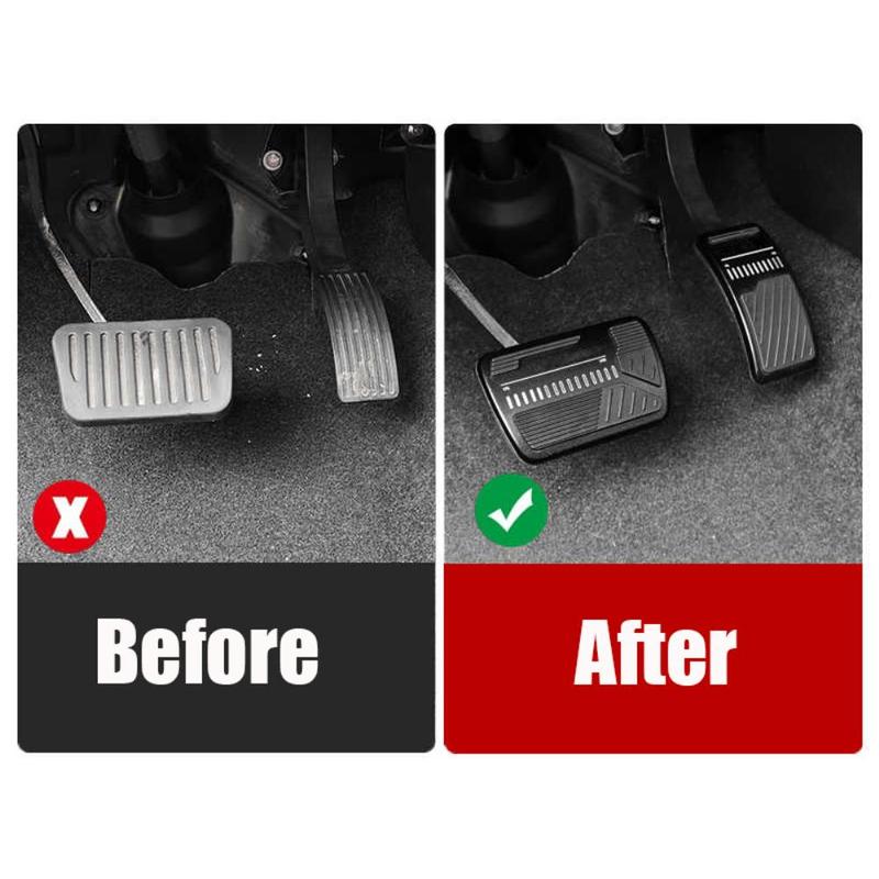 For BYD Song Pro 2024 Accessories Aluminum Alloy Anti-Slip Pedal Pads Stickers for Accelerator & Brake Foot Rest