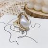 Exquisite Gold Electroplated Zircon Pearl Butterfly Ring - French Luxury Jewelry