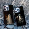 Fashion Ghost Creativity Laser Phone Case For Iphone 16 15 14 Plus Pro Max 11 13 12 Pro MAX Mini Shockproof Back Cover Fundas
