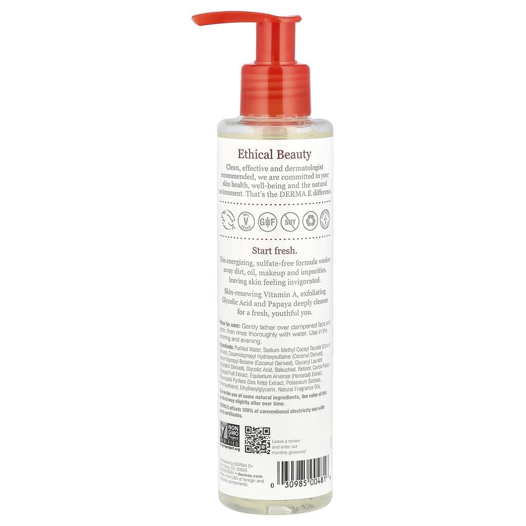 DERMA E, Anti-Wrinkle Cleanser, 6 Fl Oz (175 Ml)