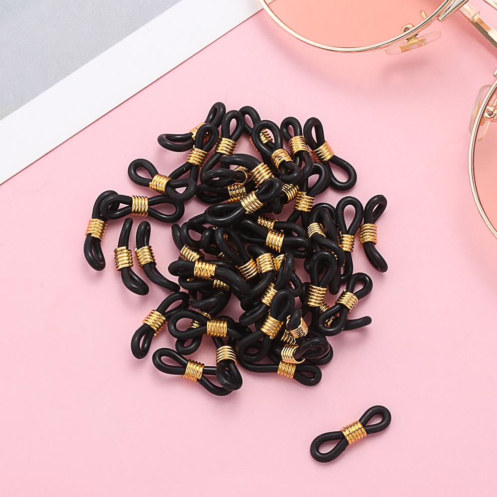 Connecteurs d'Extrémité Antidérapants pour Lunettes Sangle de Lunettes Embouts de Chaîne pour Lunettes Support Rétenteur pour Lunettes