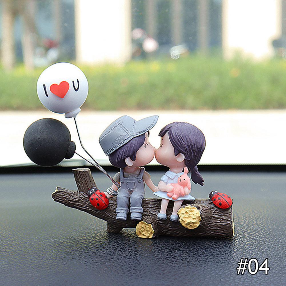 Anime Car Interior Decoration Cute Kissing Couple Action Figure Auto Dashboard Decoration For Car Accessories Interior Woman