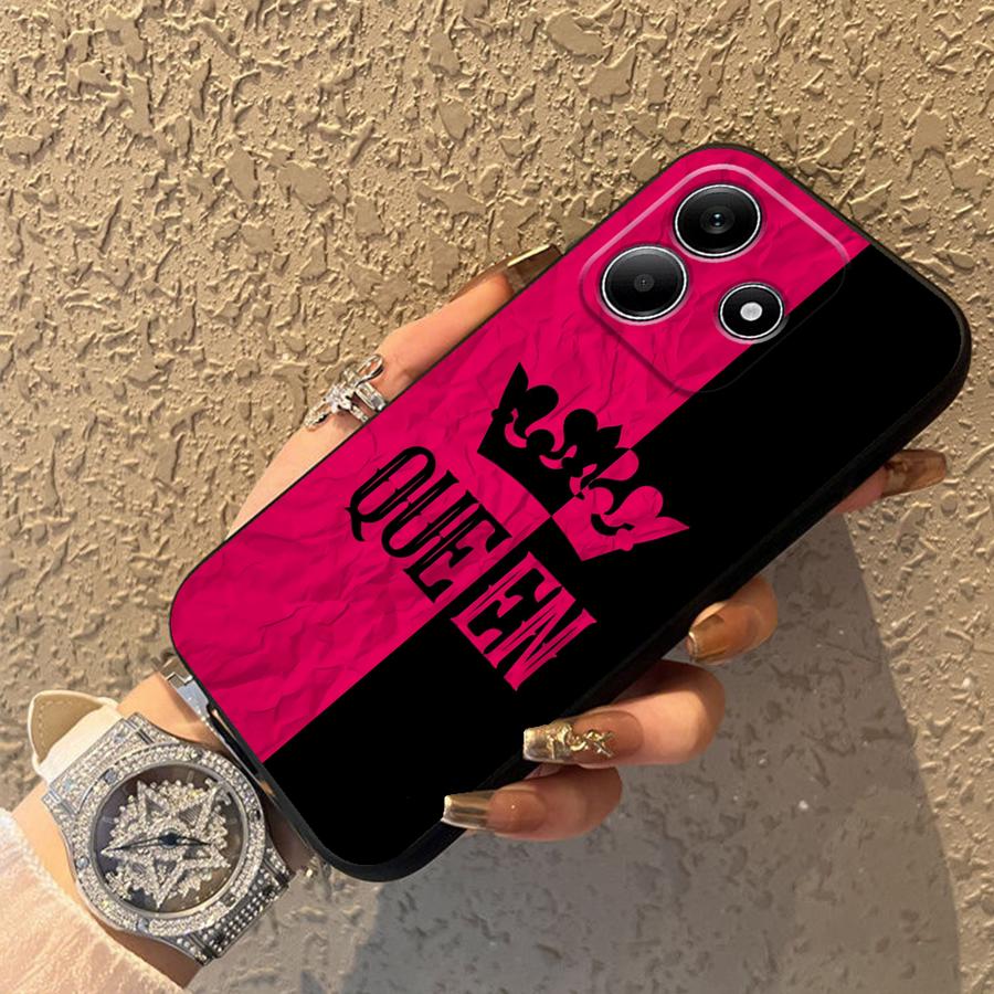 Phone Cover Case for Xiaomi Redmi Note 14 12C 13C A4 A5 10 12 11 A3 A1 14C K80 9 8 7 13 Pro Plus K40 A1 A2 Crown Letters