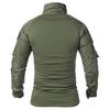 Men Army Uniform Long Sleeve Combat Shirts Solid Cotton Military Tactical T-Shirt