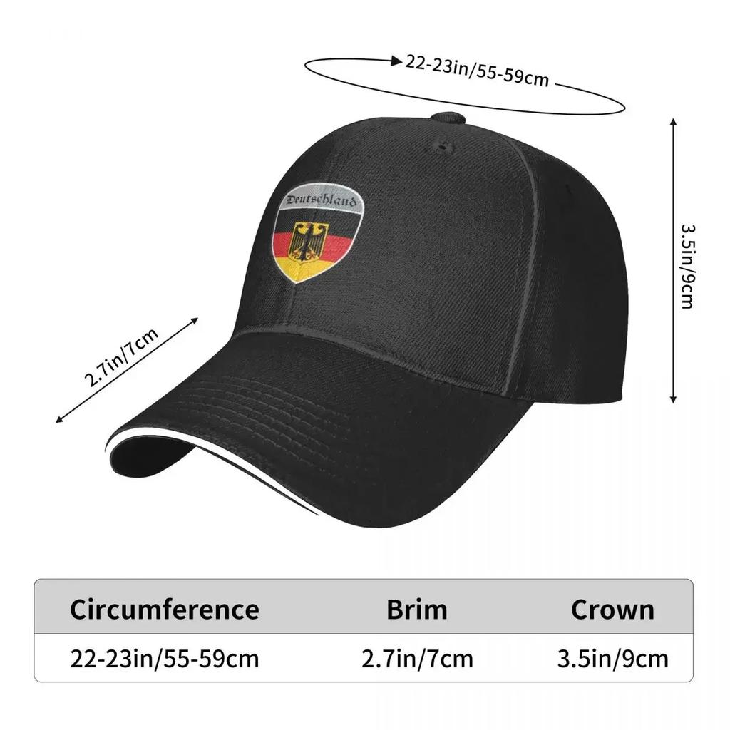 GERUnisexY Deutschland GerUnisex DEUTSCH Shield Adult Baseball Cap Unisex Leisure Coquette Beach Dad Hat Casual Hip Hop Trucker Cap