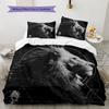Lion Runes Pattern Bedding Quilt Set  Home Decoration  Gift (1 * Duvet Cover + 2 * Pillowcase  Without Core)
