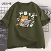 Maglietta Gatto Stato Mentale Positivo Divertente Magliette Gatto Cotone Manica Corta per Uomo Donna Vestiti Estivi Ampia Casual Cartone Animato Top