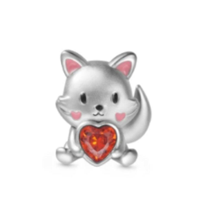 S925 Silver Cute Animal Rabbit Cow Sheep Mouse Is Suitable For European Bracelets, DIY Accessories, Charm Jewelry