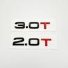 Car 3D ABS 1.8T 2.0T 3.0T Trunk Letters Logo Displacement Badge Emblem Decals Sticker For A1 A3 A4 A5 A6 A7 A8 Q2 Q3 Q5 Q7