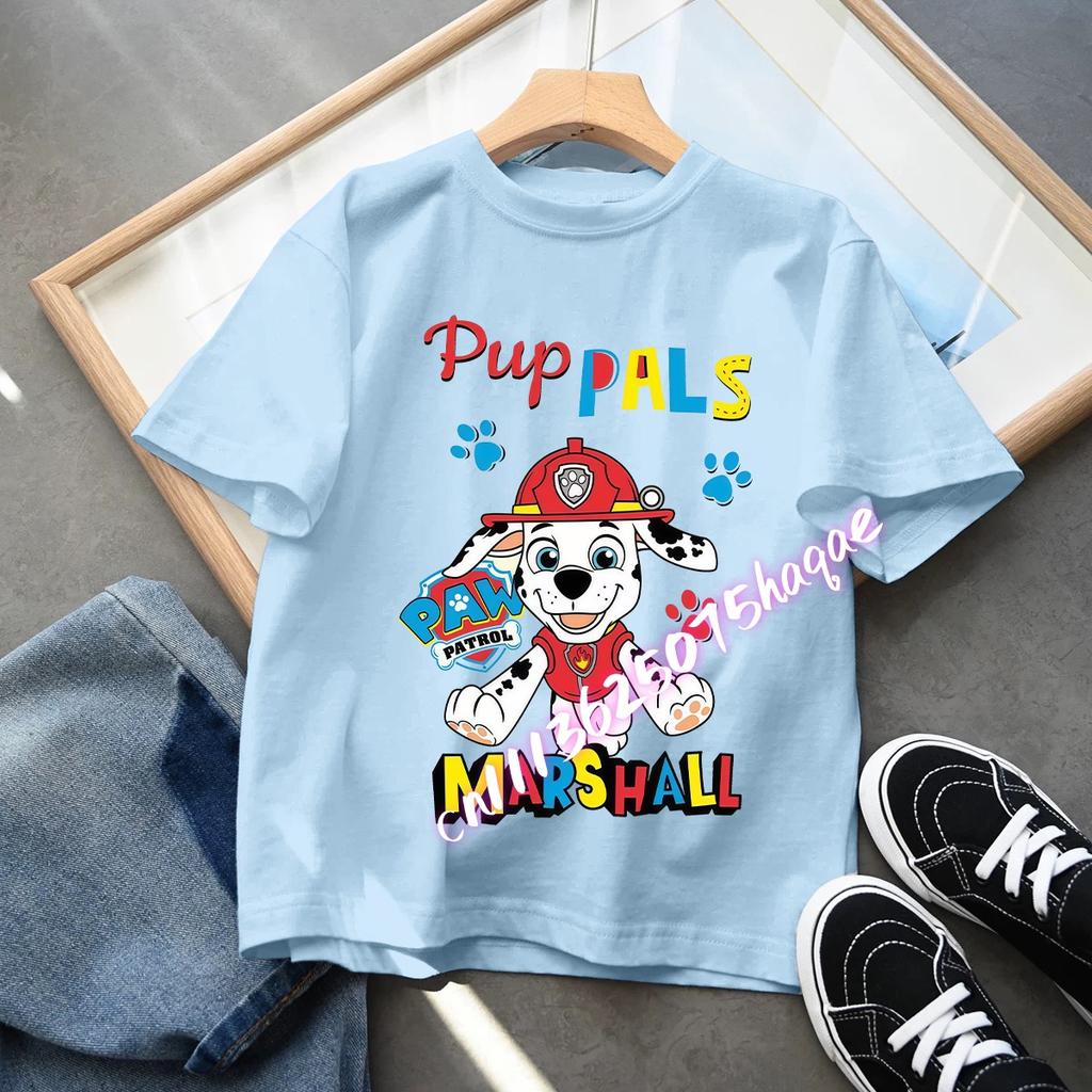 Kids Hot Cartoon Paw Patrol Skye T Shirt Boys and Girls Cotton Casual Summer Clothing Toddler Short Sleeve Tee Top
