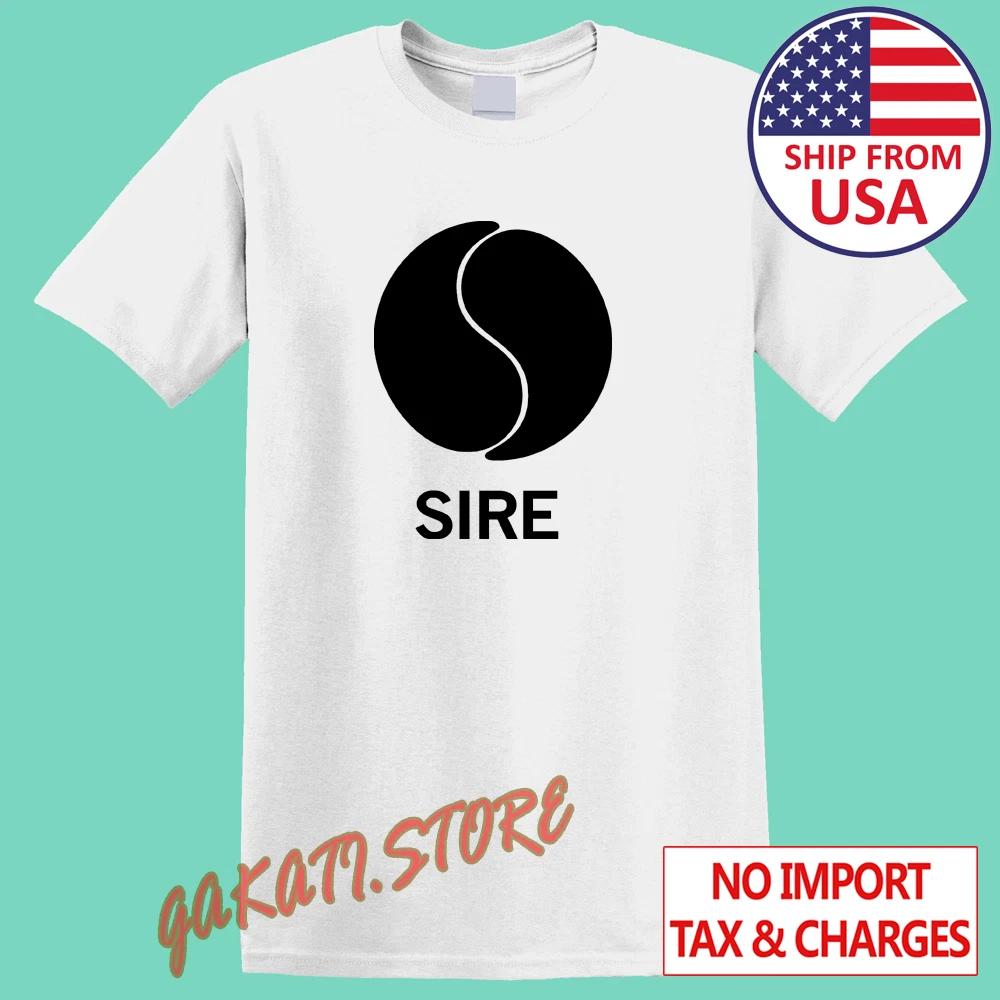 Sire Records Men's White Size S-5XL