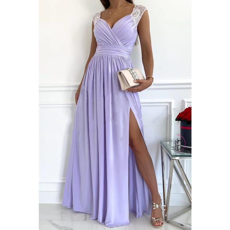 GMXIA Damenmode, Sommer, Frühling, einfarbig, ärmellos, V-Ausschnitt, Freizeitkleider