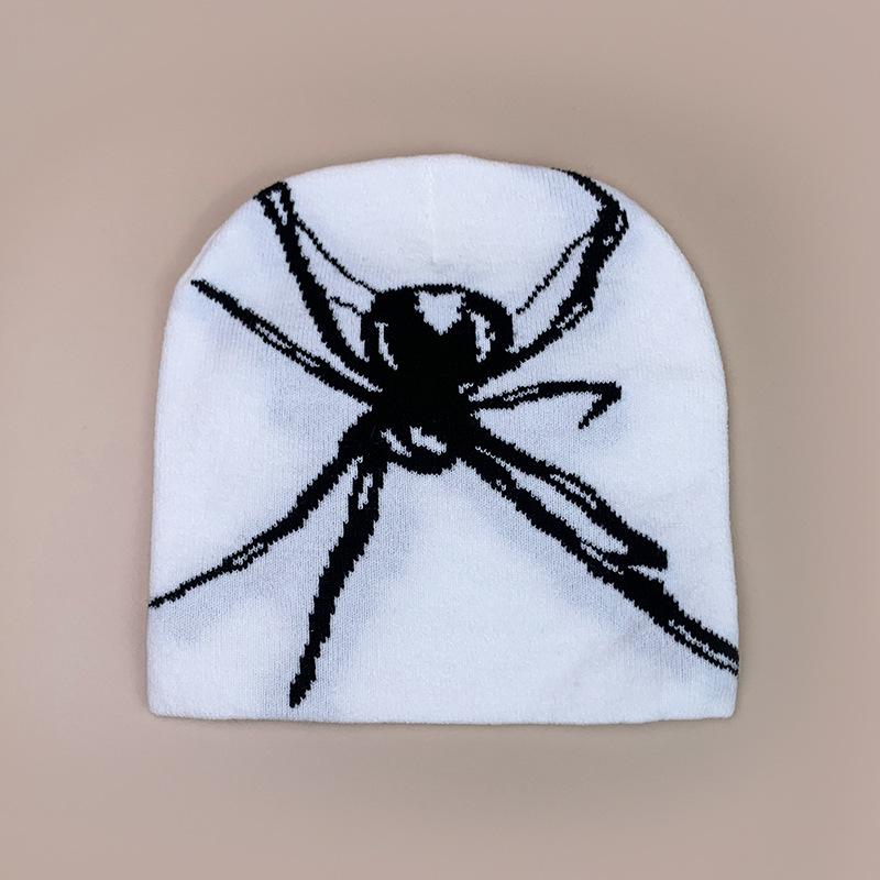 Personalized Love Spider Web Hip Hop Knitted Hat Men And Women Warm Spider Trend Versatile Pullover Hat